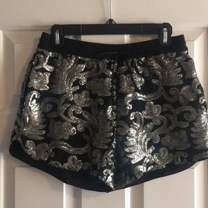 Sequin shorts